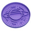Planet Saturn Slow Feeder Dog Bowl - 2-in-1 Design for Healthy Eating - Purple