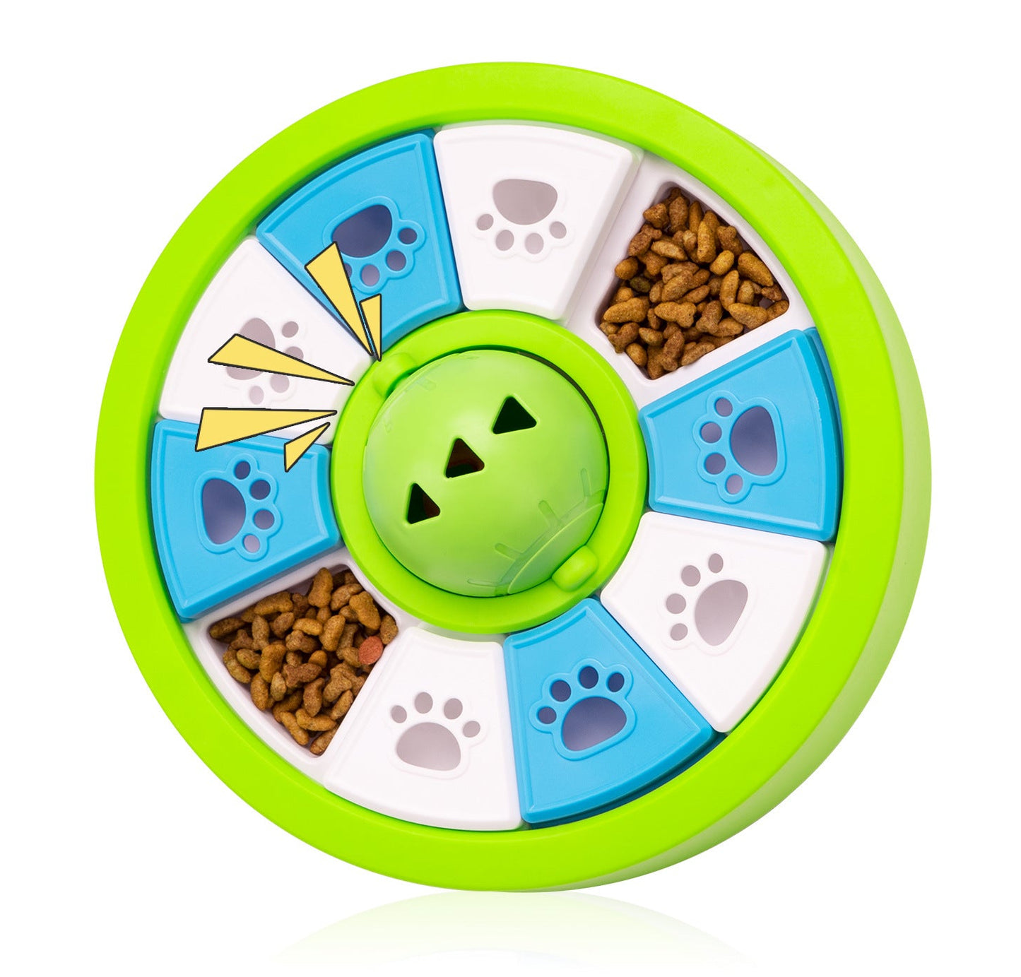 Puzzle Feeder for Small/ Medium Dogs - Slow Feeder for IQ Training & Mental Stimulation (Green)