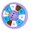Puzzle Feeder for Small/ Medium Dogs - Slow Feeder for IQ Training & Mental Stimulation (Purple)