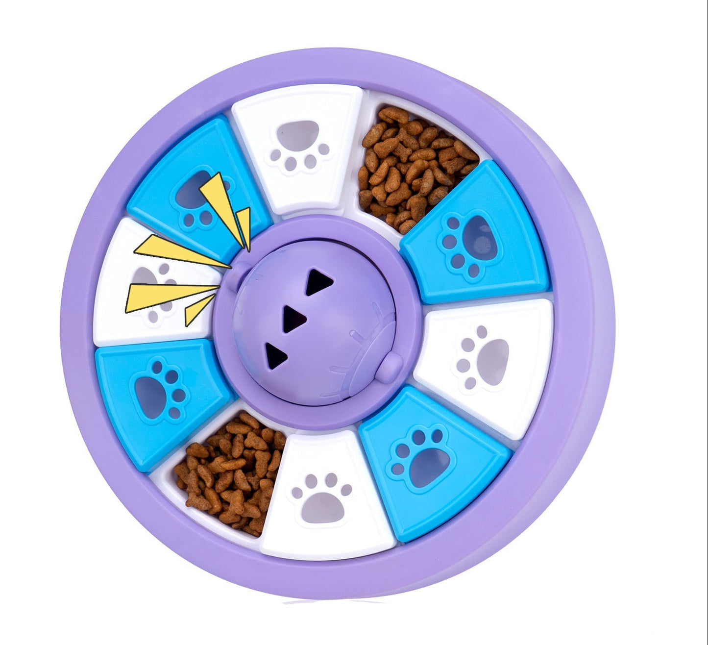 Puzzle Feeder for Small/ Medium Dogs - Slow Feeder for IQ Training & Mental Stimulation (Purple)