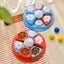 Interactive Puzzle Feeder - IQ Training & Slow Feeder with Anti-Skid Base (Red)