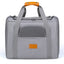Grey Soft-Sided Foldable Pet Carrier with Plush Bedding - Fits Cats & Small Dogs Under 6kg