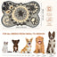 Cute Bone Shaped Snuffle Mat for Dogs - Slow Feeder & Foraging Puzzle Toy - Great for Anxiety Relief & Mental Stimulation (Grey)