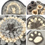 Cute Bone Shaped Snuffle Mat for Dogs - Slow Feeder & Foraging Puzzle Toy - Great for Anxiety Relief & Mental Stimulation (Grey)