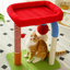 Compact & Colourful Sisal Scratching Post with Hanging Ball Toy