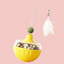 2 Pack Interactive Wobble Toys - Wobbly Treats, Feathers and Catnip Balls! - Yellow