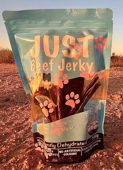 100g JUST Beef Jerky - Premium Dog Treats