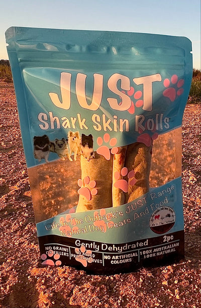 2pc JUST Shark Skin Rolls - Premium Dog Treats