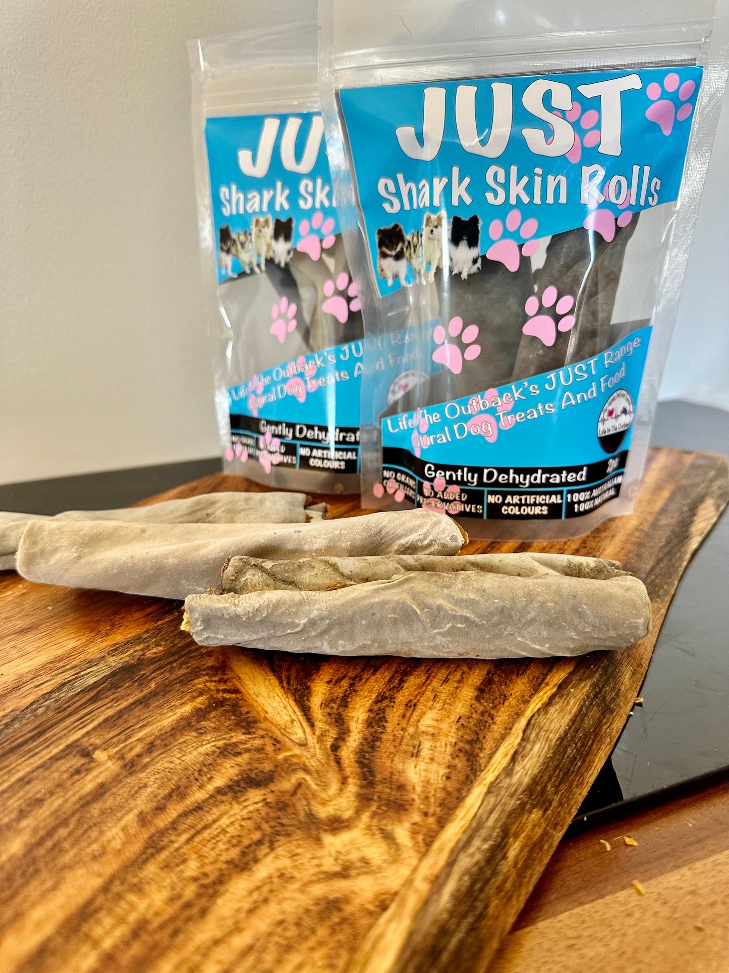 2pc JUST Shark Skin Rolls - Premium Dog Treats