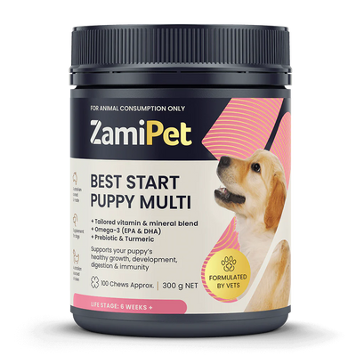 ZamiPet Best Start Puppy Multi - Optimal Nutrition, 100 Chews