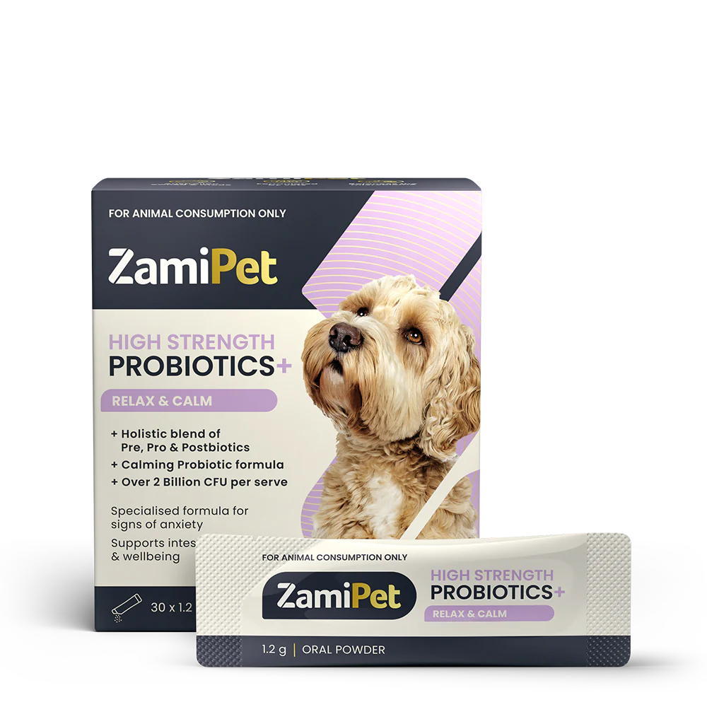 ZamiPet High Strength Probiotics+ in Gut Protect or Relax & Calm 30 x 1.2g Sachets