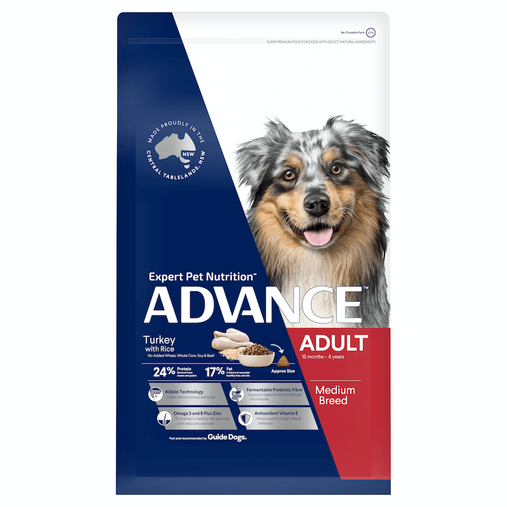 Advance Adult Dog Food for Medium Breeds – Turkey