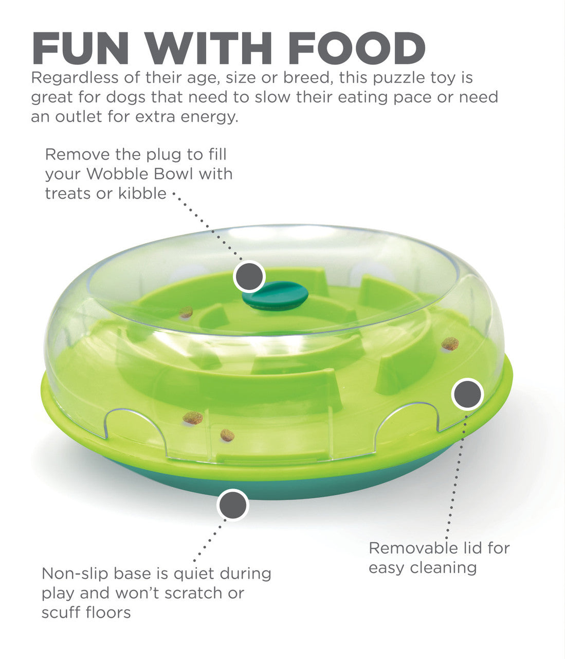 Outward Hound – Nina Ottosson – Dog Wobble Bowl Puzzle Game (Level 1)
