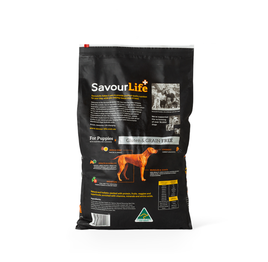 SavourLife Grain Free Food For Puppies – Australian Chicken