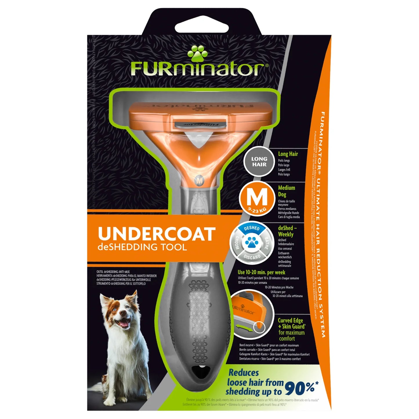 FURminator Undercoat Deshedding Tool – Long Haired Dogs, Available in Three Sizes
