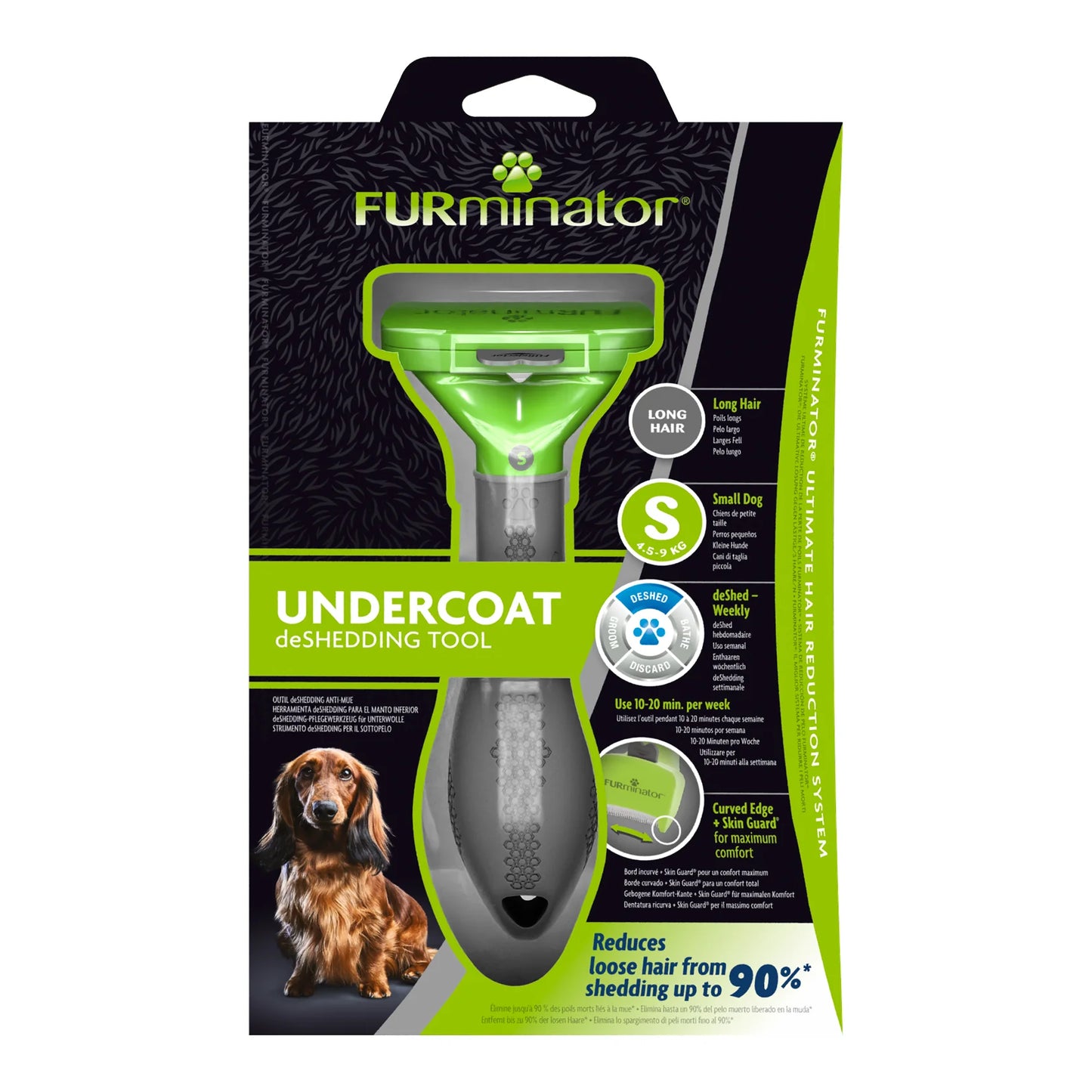 FURminator Undercoat Deshedding Tool – Long Haired Dogs, Available in Three Sizes
