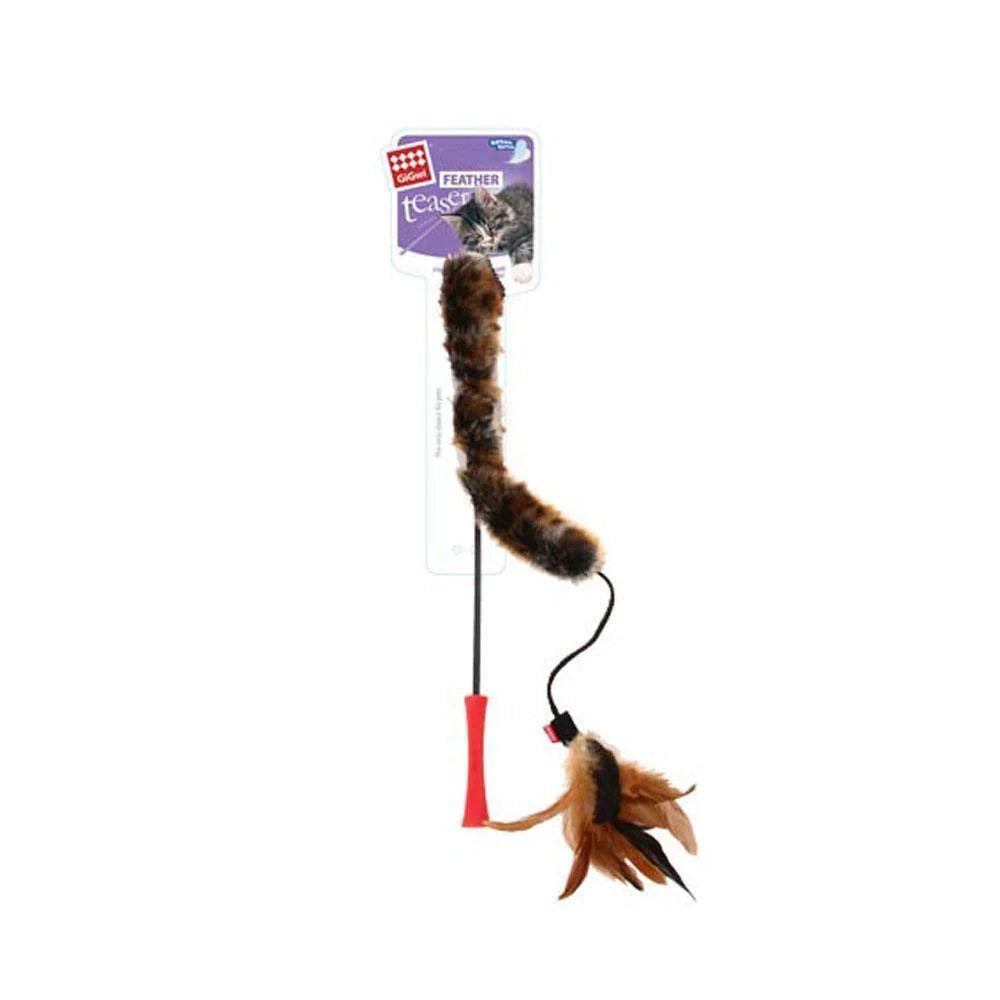 GiGwi Natural Feather Teaser - To Satisfy your Cats Natural Instincts!