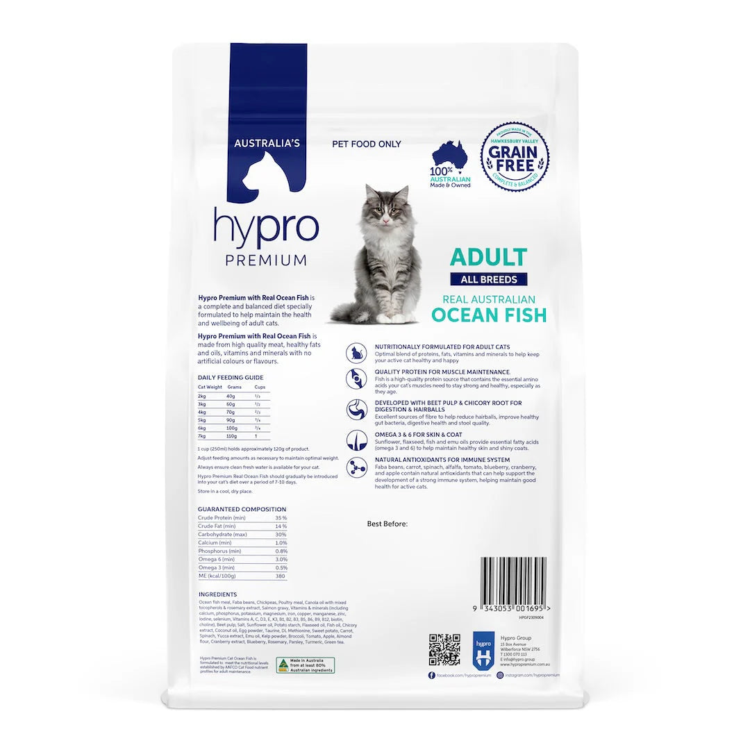Hypro Premium - Grain Free Adult Cat Food - Ocean Fish