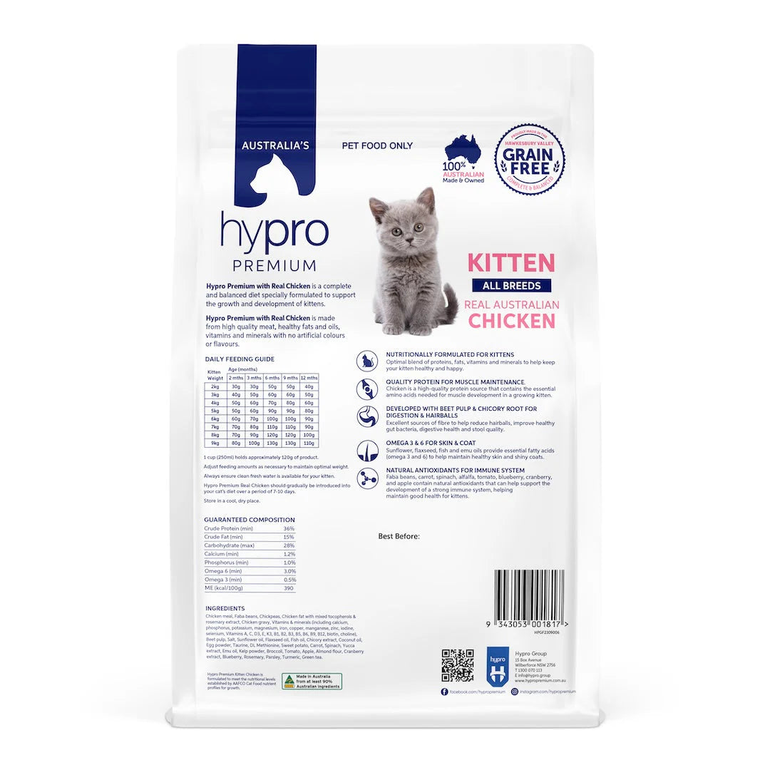 Hypro Premium Grain Free Kitten Food – Chicken