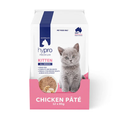 Hypro Premium Kitten - Grain Free Chicken Pate - 12 x 85g