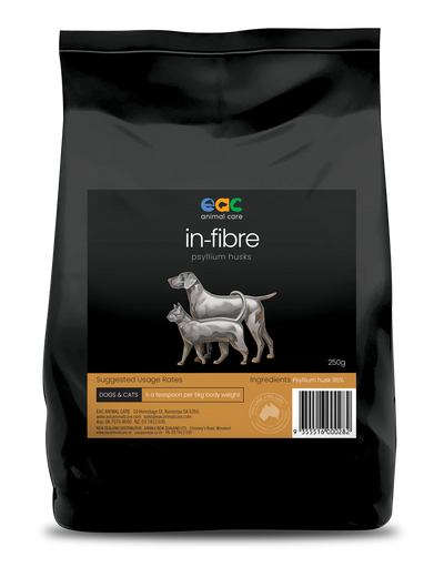 EAC Animal Care – 'In-Fibre' Psyllium Husks for Dogs & Cats 250g