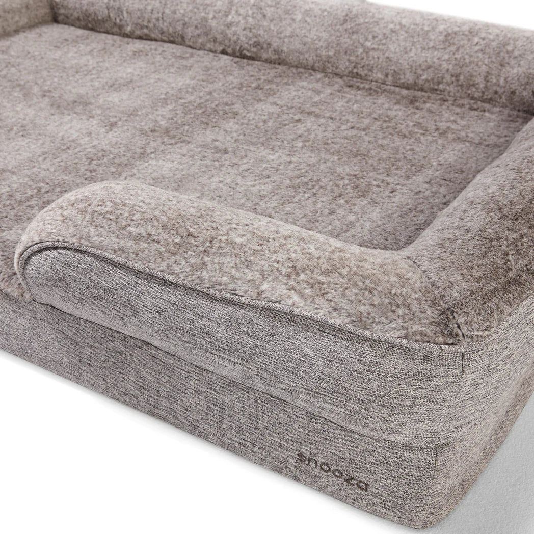 Snooza Ultra Luxe Retreat Pet Bed in Husky - with Ortho Memory Foam - Two Sizes