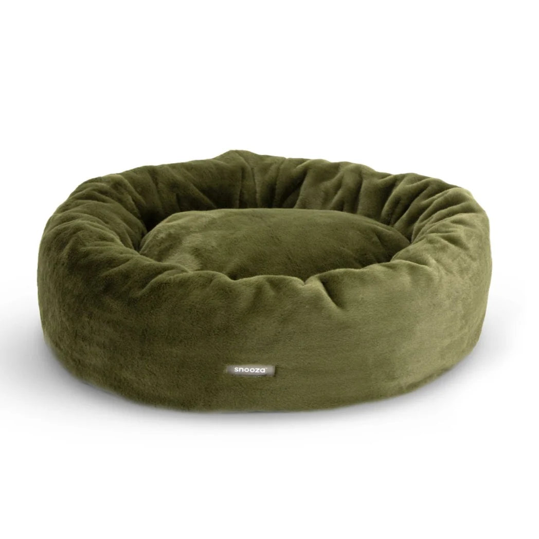 Snooza Luxe Fur Cuddler Pet Bed in Leaf - Unparalleled Comfort - Three Sizes