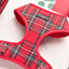 Cocopup London – Adjustable Neoprene Neck Harness – Tartan - Various Sizes