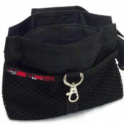 Blackdog – Nylon Spring Mouth Training Treat Pouch in Black - Regular